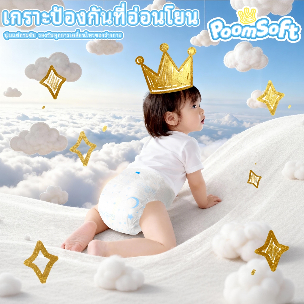 ผ้าอ้อมบางเบาที่ลูกเราสบาย แถมแม่ก็สบายใจ